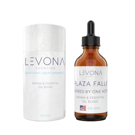 Levona Scent Essential Oils - Scents for Home, Hotel & Office Use - Perfect for Home Diffuser & Humidifiers - Aroma Fragrance Oil, Ideal for Massage, Relaxation, and Spa - Plaza Falls, 120ml