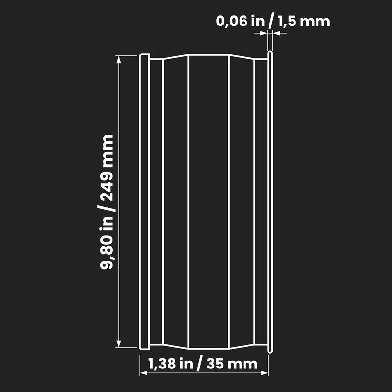 Repa Market 10" Inch Round Male Fit Dryer Duct End