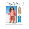 McCalls Pattern M8052Y Misses' Shawl Collar Cardigans Y (XSM-SML-MED), Various