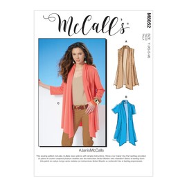 McCalls Pattern M8052Y Misses' Shawl Collar Cardigans Y (XSM-SML-MED), Various
