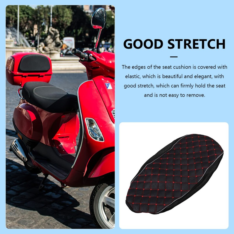 VICASKY Motorcycle Seat Cover 3D Honeycomb Mesh Cushion Cover with