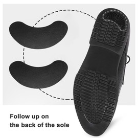 SG Store 8Pairs Rubber Sole Heel Savers CPU Heel Side Worn Repair Rubber Patch Horseshoe Heel Patch DIY Anti Slip Patch On The Heel Shoes Repair Pads 5.6x3.2cm