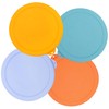 VIOTIIN 4 Cup Round Silicone Replacement Lids for Pyrex 7201-PC