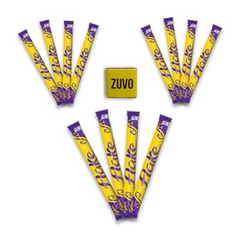 Flake 32g Chocolate Bars (12 Pack) Bundle with Free Zuvo Candy - Imported form England - Bundled By Zuvo - Gift Hamper