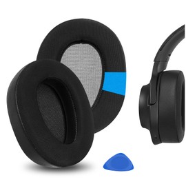 Geekria Sport Cooling Gel Replacement Ear Pads Compatible with Sony MDR-100ABN, WH-H900N Headphones Ear Cushions, Repair Parts (Black)