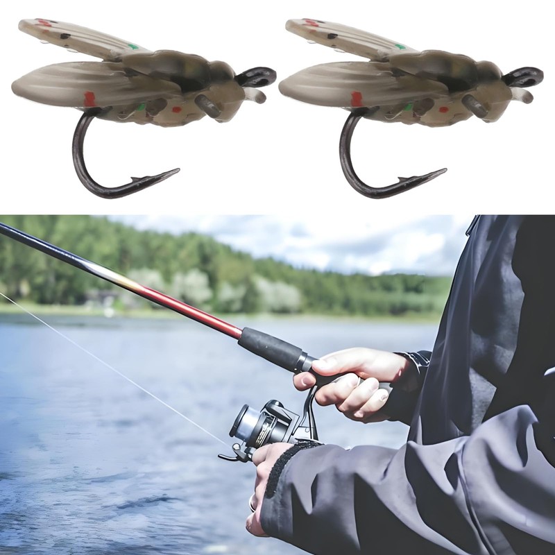 Create idea 50Pcs Bionic Fly Fishing Bait Fly Soft Bait