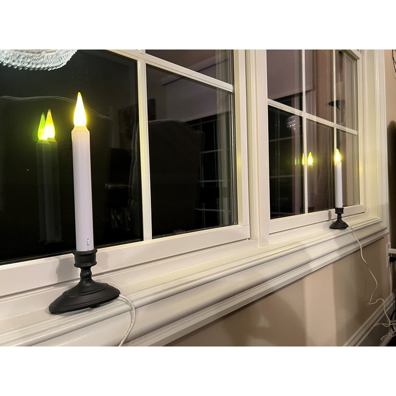 612 Vermont LED Electric Window Candles with Sensor Dusk to