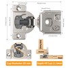 Chibery 50 Pack 1-1/4" 4D Concealed Hinges for Face Frame