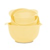 BoxedHome Mixing Bowl Set Yellow Mixing Bowl Set Plastic Salad