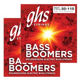 GHS Strings H3045 Bass Boomers Electric Bass Strings, HEAVY SET, 50-115, Pack of 2