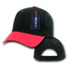 DECKY Deluxe Baseball Cap, Black/Red