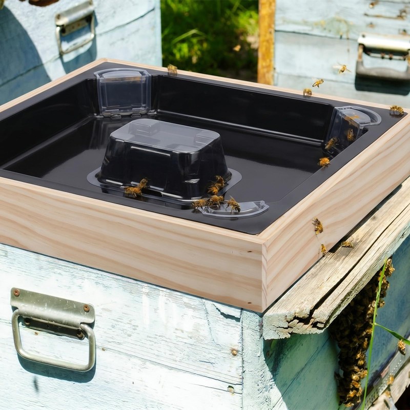 Geetery 2 Set 10 Frame Bee Top Feeders for Beehives