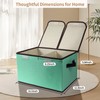 Tcbelosion Foldable Fabric Storage Box, 16.5 x 11.8 x 9.8