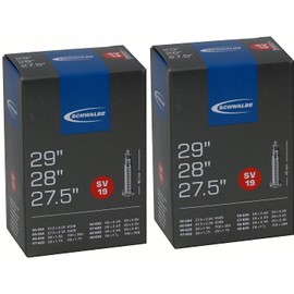 Schwalbe 01152800 Bicycle Inner Tube 28 Inches DV/AV/SV 1 x or 2 x Bicycle Inner Tubes (2 x SV19)