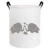 ESSME Baby Laundry Basket,Elephant Hamper，Baby Hamper For Nursery for Kids,