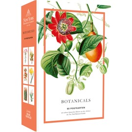 TOPP Botanicals. 60 postcards with rare motifs from the archives of the New York Botanical Garden: high-quality cardboard box, 60 postcards with motif print, back with address lines