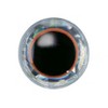 バスデイ(Bassday) ルアー修復・ハンドメイド用 立体目玉シール 3Dアイシール (EYE SEAL) シルバー (オレンジリング付) 10mm