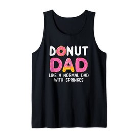 Donut Dad Definition Dessert Food Streusel Donut Day Tank Top