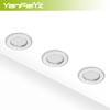 5 x LED Recessed Spotlights, Round, Chrome, 3 Watt, 230