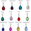Clip on Birthstones Dangling lobster clasp charms for bracelets (A: