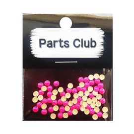 Nail Ssen Nail Art Nail Stone Parts Metallic Fluorescent Parts - Round 3mm Pink / 네일쎈 네일아트 네일스톤파츠 메탈형광파츠-원형 3mm Pink