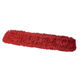 Tidy Tools Commercial Dust Mop Replacement Head – 36 x 5 in. Cotton Nylon Reusable Mop Head – Industrial Dust Mop Refill for Floor Cleaning & Janitorial Supplies, Red