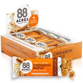 88 Acres 88 ACRES Cinnamon Maple Seed +Oat Granola Bar 9 Count 1.6oz