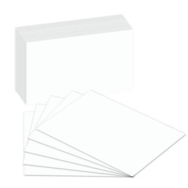 S Superfine Printing 100 Pcs Extra Thick White Index Cards – Blank Heavyweight 14pt (0.014”) 100lb...