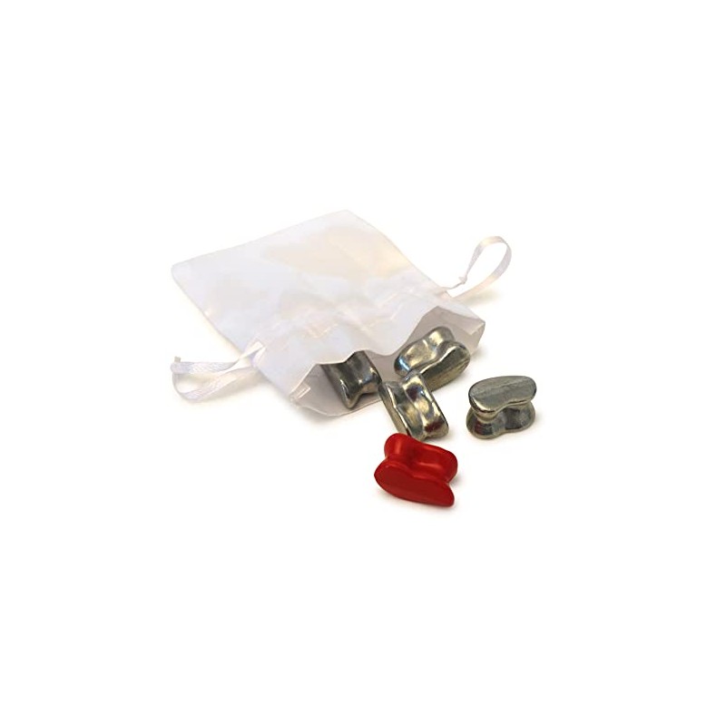 Ducale 130010719 The French Game Bones Metal Travel Game