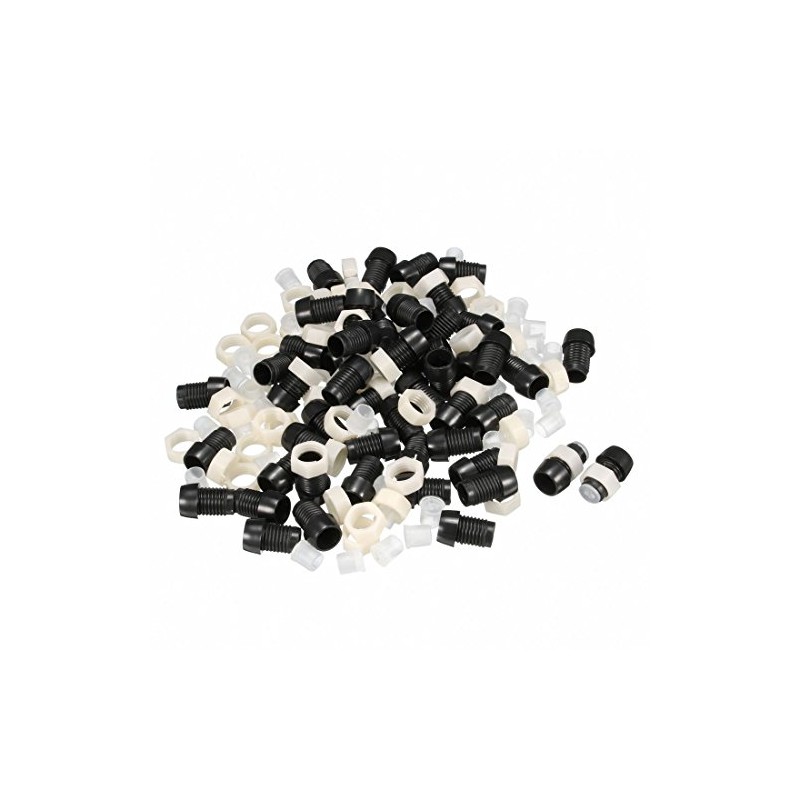 uxcell 50pcs 5mm LED Lamp Holder Light Bulb Socket Plastic