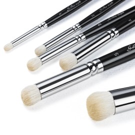 Golden Maple Dry Brush Set for Miniature Painting - 6PC Professional Detail H...