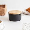 KOOK TIME Ceramic Sugar Bowl with Spoon and Lid Made