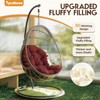 Tycdiose Egg Chair Cushion Replacement, Waterproof Outdoor Hanging Egg Chair