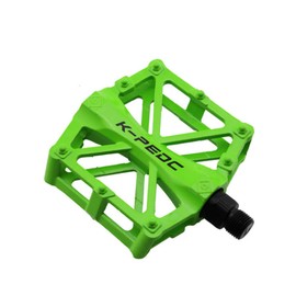 VOANZO Bicycle Cycling Bike Pedals, Bicycle Pedals Aluminium Non-Slip Durable Mountain Bike Pedals, MTB BMX Cycling Bicycle Pedals (Green)