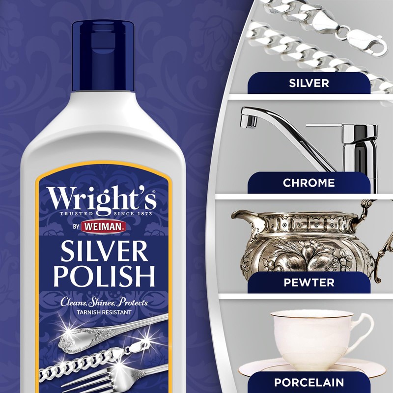 Wright's Silver Cleaner and Polish - 7 Ounce - Ammonia