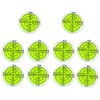 10PCS Circular Bubble Level Bullseye Degree Marked Surface Round Spirit