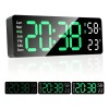 Reloj De Pared Digital Con Termómetro, Alarmas Y Calendario