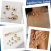Beebeecraft 1 Box 120Pcs Gold Crimp Beads Covers Real 24K