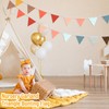 2PCS Pennant Banner Flags, Fabric Bunting Banner Nursery Garland Decor,