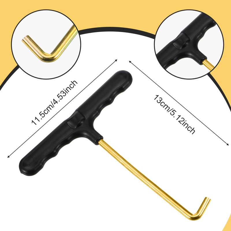 TIESOME 3Pcs Trampoline Spring Pull Tool Kit, Trampoline T-Hook Puller