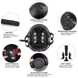 KORIMEFA Kids Bike Helmet Toddler Bike Helmets for Ages 3-13 Years Boys Girls Safety Adjustable Multi-Sport Roller Skating Skateboard Scooter Cycling Helmet