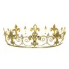 Men's Full King's Crown for Theather Prom Party - Clear