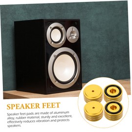 KOMBIUDA 4 Sets Speaker Cabinet Pads Slip Feet for Amplifiers Protects Floors from Scratches for Speakers Instruments Display Shelves and More