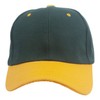 TOP HEADWEAR Adjustable Baseball Structured Cap Hat, Green/Gold
