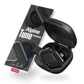 Alpine Tune - Tapones para los oídos de concierto para reducción de ruido, calidad de música de alta fidelidad, protección auditiva de 19 dB con sonido transparente, incluye 4 tamaños, para fiestas