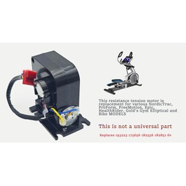 Resistance Tension Motor 6V Compatible with Nordic-Track Elite 14.9 Elliptical Replaces 193223 175656 182556 182851 6v