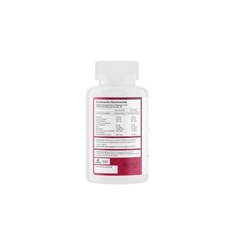 Molecular Wellness Lab Ageless Resveratrol - Cápsulas Vegetales