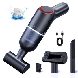 HyAdierTech Handstaubsauger, 9000Pa Auto Handstaubsauger Kabellos, 120W Tragbarer Wiederaufladbarer Auto-Staubsauger mit Filtern, Starke Motor für Haus, Tierhaare, Auto (Schwarz)