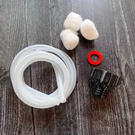 Custom Designed and Manufactured in USA Inline Water Filter Prefilter for Sawyer Squeeze, CNOC and Smart Water Bottles. - Inline Filter + 4ft Silicone 1/4" ID Tube