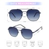 JOOX Large Square Aviator Sunglasses for Men and Women, UV400